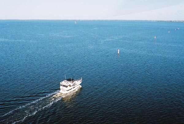 Boat leaving Punta Gorda Isles