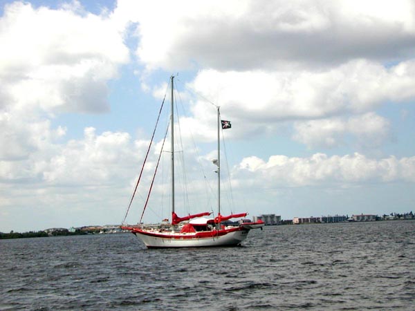 Sailing down the Peace River