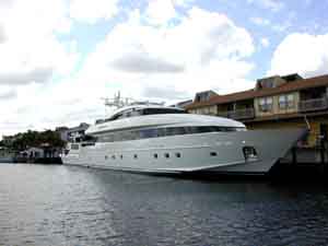 The "Blacksheep", the largest boat (127') in Punta Gorda, located at Fishermen's Village.