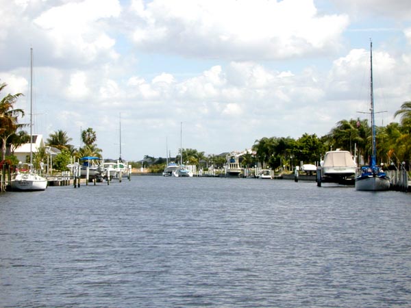 Typical canal in Punta Gorda Isles