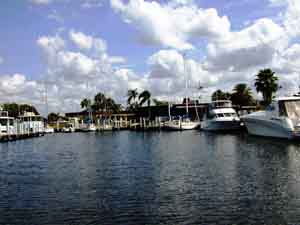 A typical canal in Punta Gorda Isles.